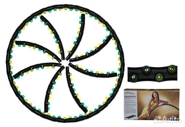 Обруч массажный с магнитами, диаметр 110 см, 1,23к