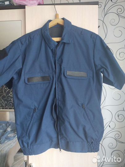 Военная офисная форма,синяя,китель(короткий рукав)