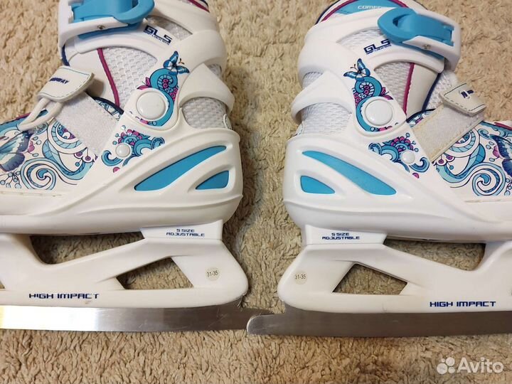 Коньки детские раздвижные с 31 по 35