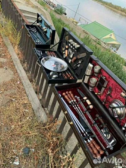 Шашлычный набор подарочный шампура