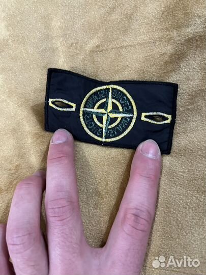 Stone island патч черный оригинал