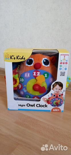 Развивающая игрушка K's Kids Часы-Сова