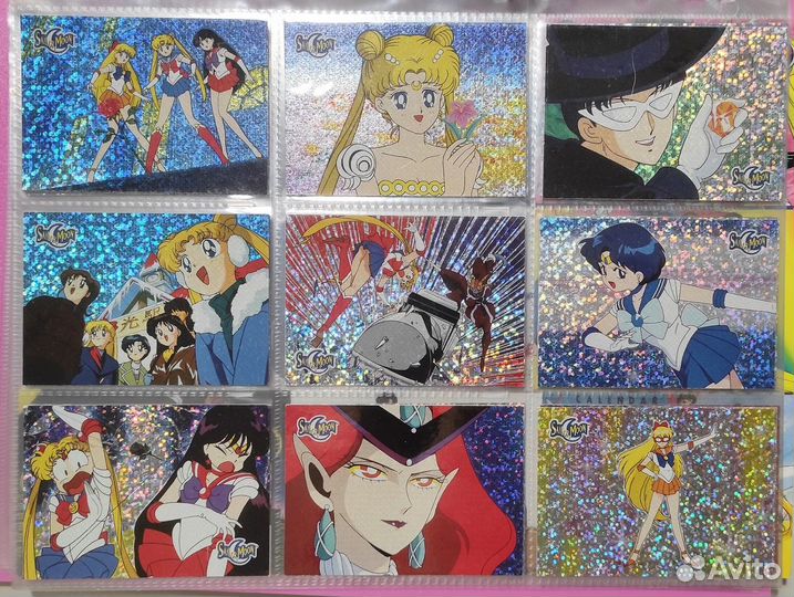 Коллекциноннные карточки 1997г. Сейлор Мун 72шт