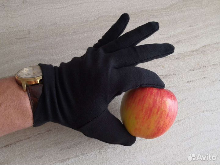 Перчатки хлопок черный