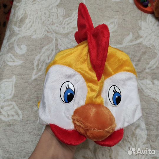 Шапка Кошечка Медведь Петушок Белка