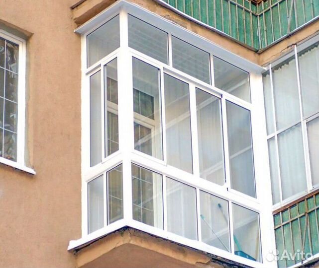 Остекление балконов и лоджий под ключ H8008