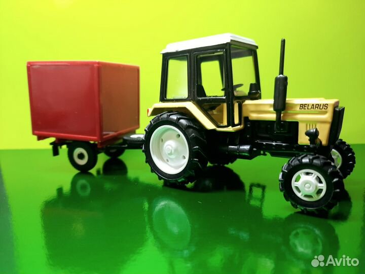 Модель Трактор мтз-82 Люкс с прицепом