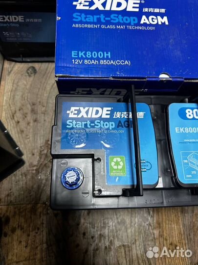 Аккумулятор Exide AGM Start-Stop EK700 80 Ач