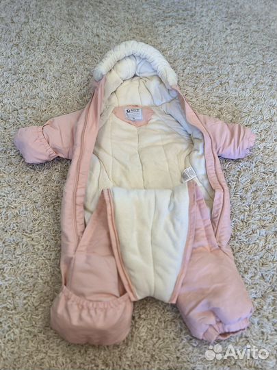 Зимний комбинезон для девочки 74