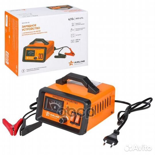 Зарядное устройство 5А 6В/12В, амперметр, ручн