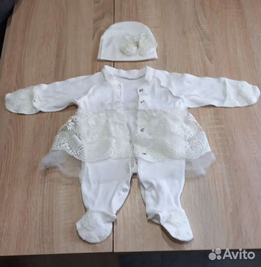 Комплект на выписку для девочки лето