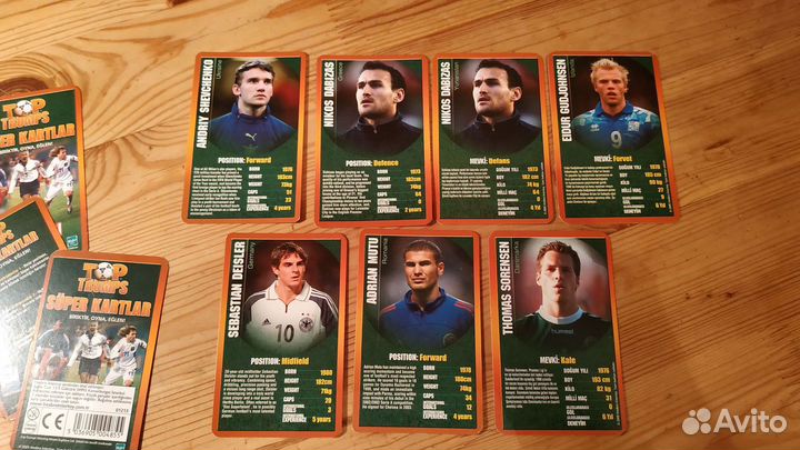 Футбольные карточки TOP trumps