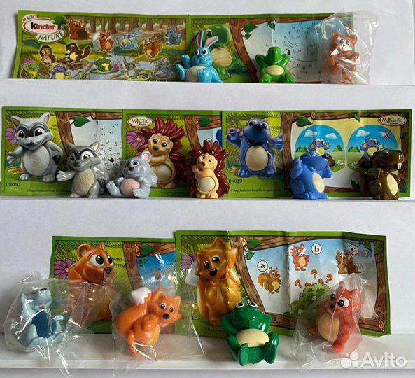 Киндер сюрприз. Натунс. Бархатные животные