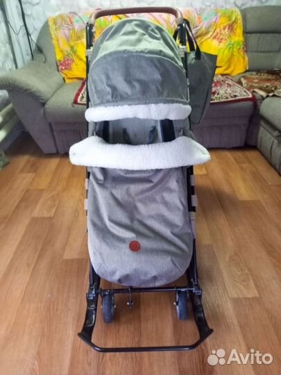 Детские санки коляска ника 7 8