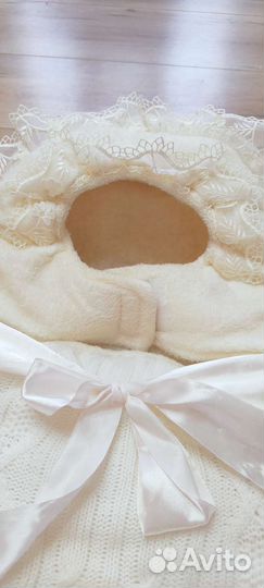 Конверт зимний на овчине на выписку и для прогулок