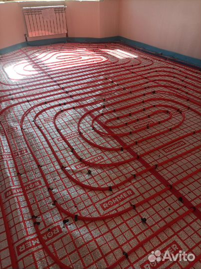 Монтаж водяного тёплого пола