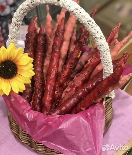 Восковые свечи Маканые Натуральный воск