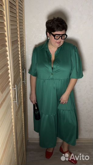 Платье трикотажное женское большой размер