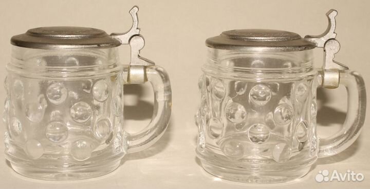 Две Немецкие Походные Рюмки-Кружки с Крышками