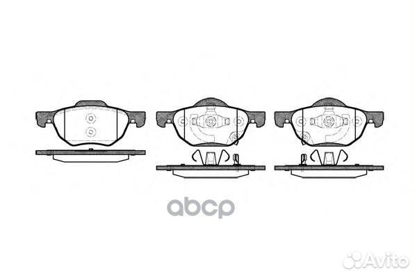 Комплект тормозных колодок дисковый тормоз 1068
