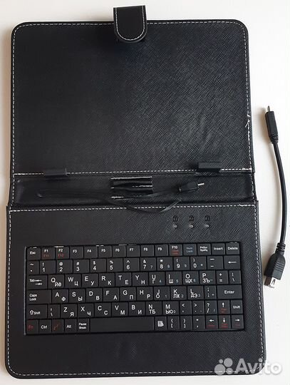 Чехол с клавиатурой для планшета 24х14см, miniUSB