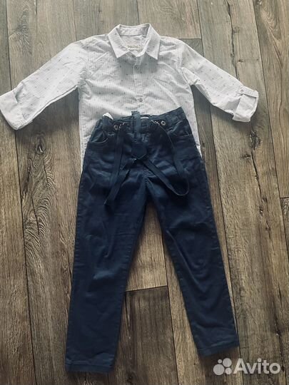Костюм рубашка и брючки р.134