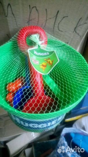 Набор песочный (ведро +формочки)