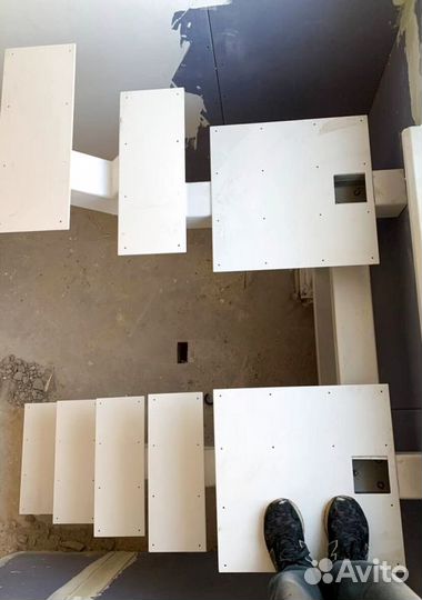 Металлокаркас для лестницы 