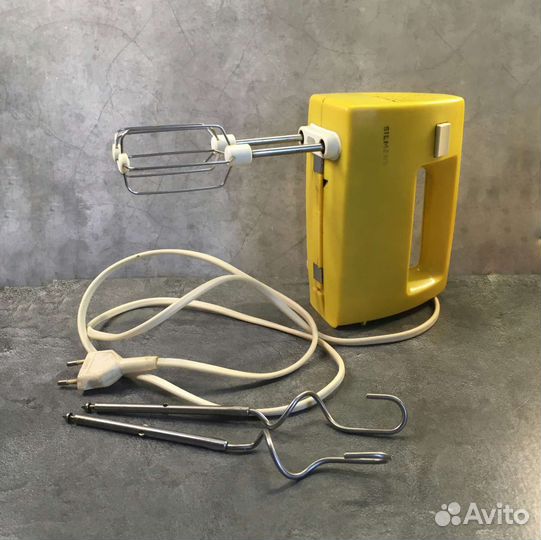Винтажный миксер Siemens желтый