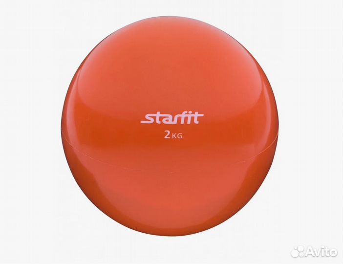 Медбол starfit GB-703, 2 кг, оранжевый 1/6