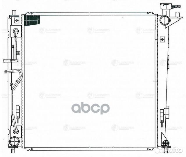 Радиатор охл. 485*488*16 KIA Sportage III 10