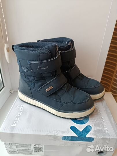 Ботинки зимние для девочки 34 kapika