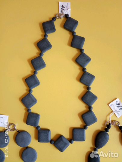 Бусы из лечебного шунгита-натуральный камень