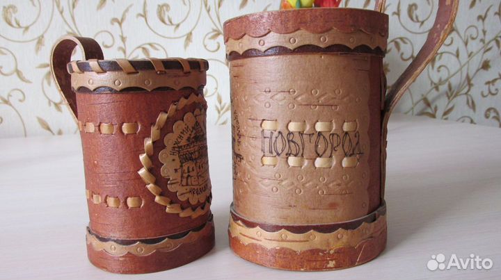Кружки из бересты