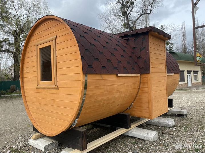 Баня-бочка от производителя 5,0 м х 2,40 м