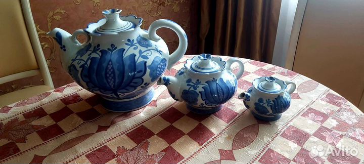 Сервиз чайный кжель