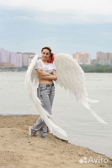 Аренда Белые крылья Ангела большие прокат