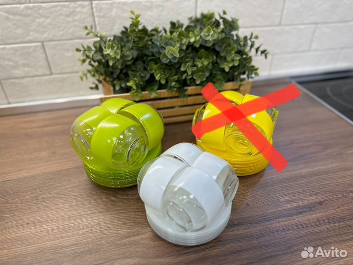 Чашка с блюдцем новая ARC france стекло