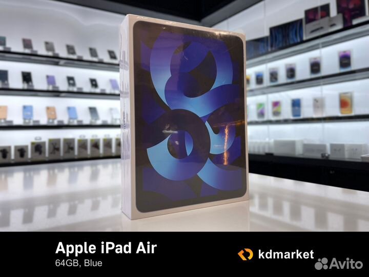 Apple iPad Air (2022) 64 гб Wi-Fi (голубой)