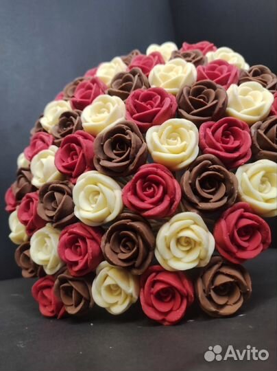 Шоколадные Розы - 51 шт в Букете