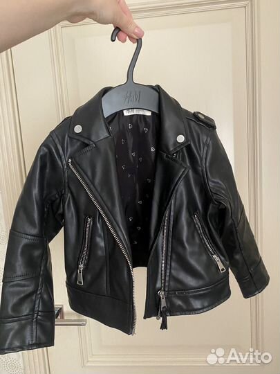 Куртка кожаная для девочки