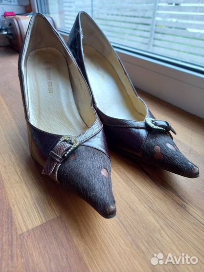 Туфли лодочки кожа лошади