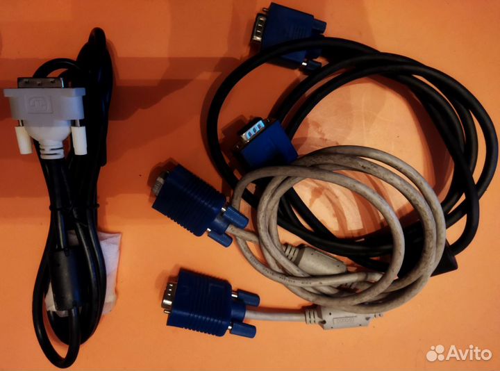 Компьютерные кабели DVI.VGA.USB