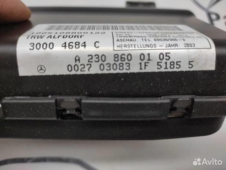 Подушка безопасности дверная w230 SL-class 113