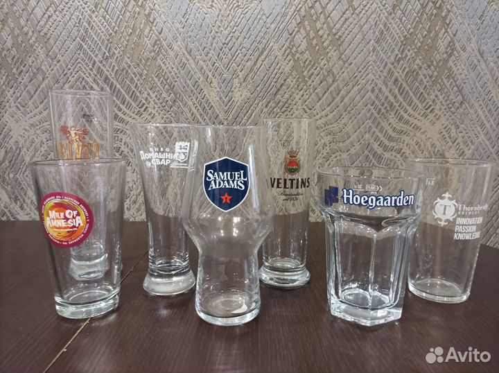 Пивные бокалы и кружки 0,3 л, 0,4 л и 0,5 л