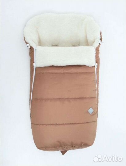 Зимний конверт на овчине в коляску (новый)