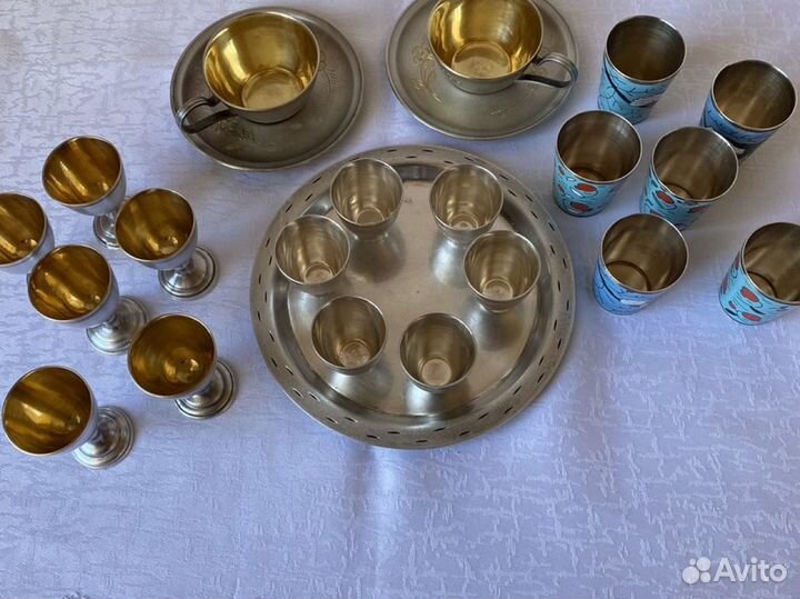 Мельхиоровый набор СССР бу