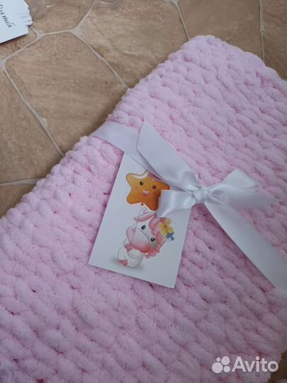 Плед детский плюшевый