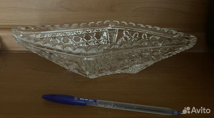 Вазочка-салатница-конфетница, хрусталь