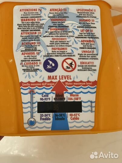 Сиденье в ванну с термометром Ok Baby